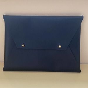 NEW Tribe Alive Black Leather Clutch Pouch - Rachel Zoe box Of Style